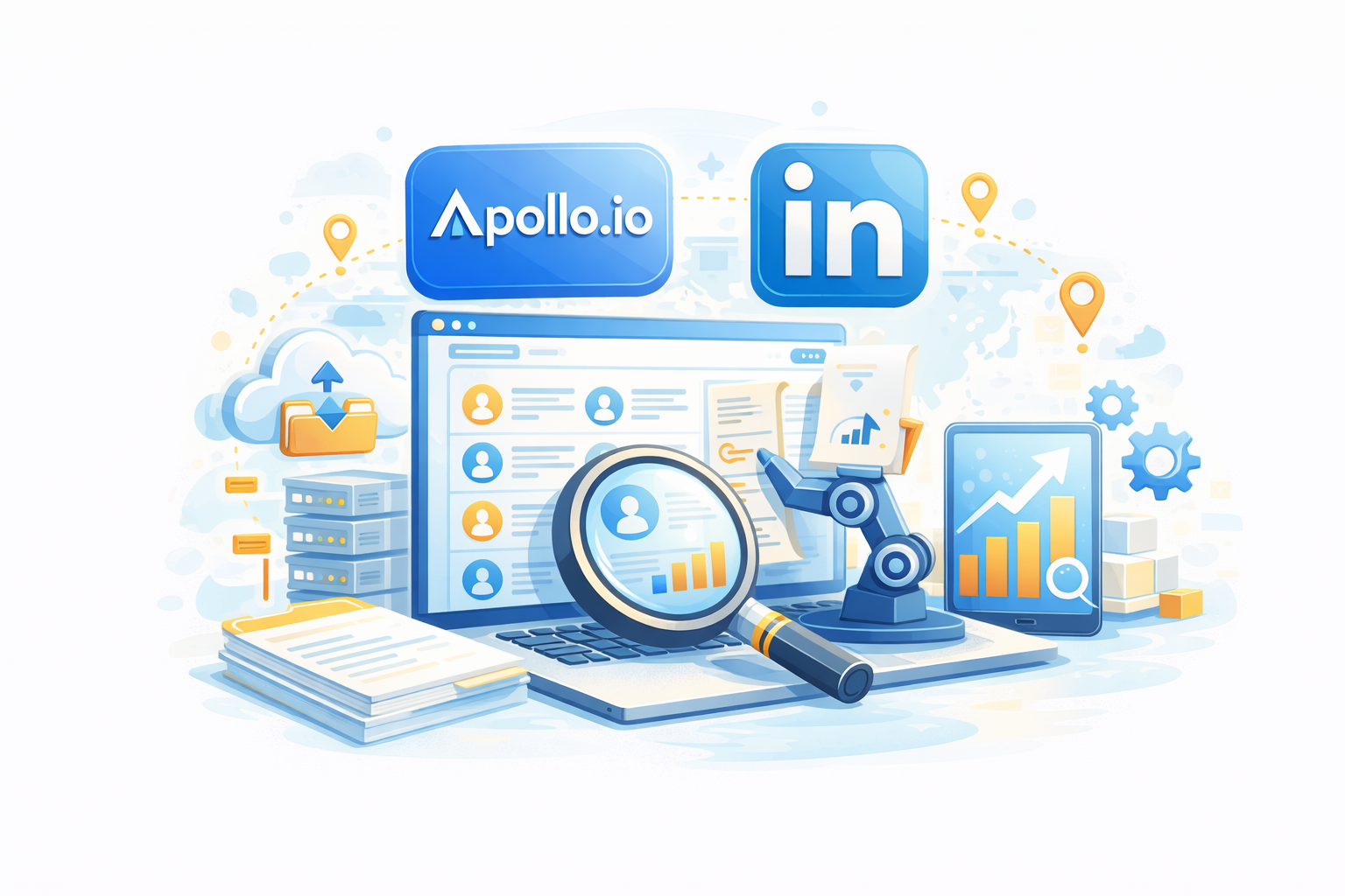 Apollo.io & LinkedIn Data Collection (Scraping) ziniks