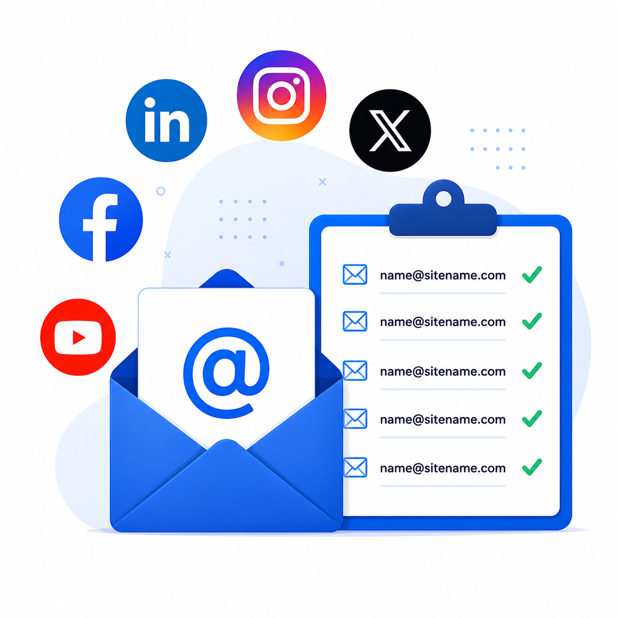 Social Media Email Collection