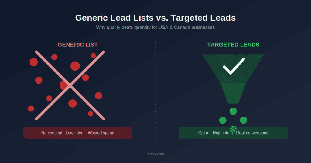 why buying generic lead lists is a waste of money