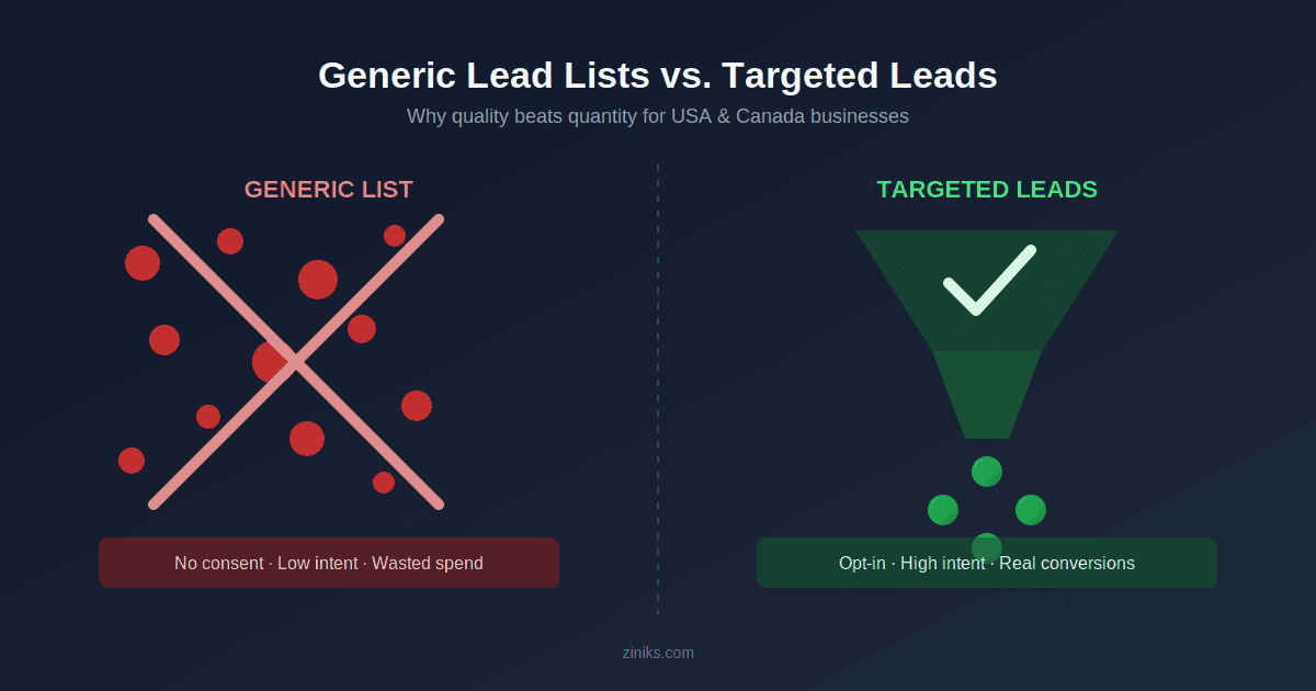 Why Buying Generic Lead Lists Is a Waste of Money